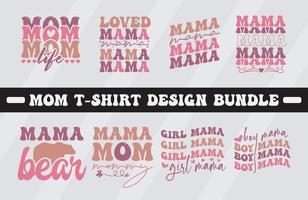 Mothers Day Mom t shirt design Bundle Mama Vector