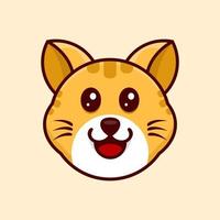 happy expression cat design vector