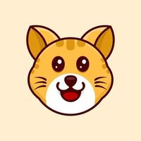 happy expression cat design vector