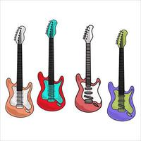 illustration, guitar electric,musical vector