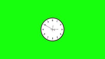 Fast moving clock green screen video