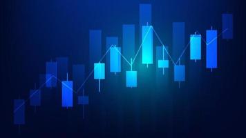 financiero negocio Estadísticas con bar grafico y candelero gráfico espectáculo valores mercado precio vector