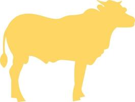 cow silhouette icon sacrificial animal vector