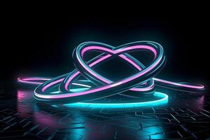 world of endless animation with this abstract geometric background featuring the infinity symbol, photo