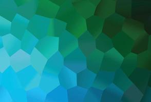 Dark Blue, Green vector background with hexagons.