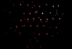 Dark Blue, Red vector background with triangles, circles, cubes.