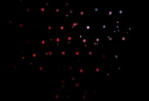 Dark Blue, Red vector background with triangles, circles, cubes.