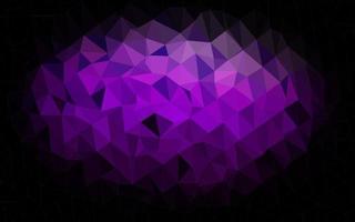 Dark Purple vector abstract mosaic backdrop.