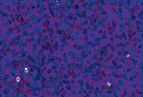 Dark Blue, Red vector cover with spots.