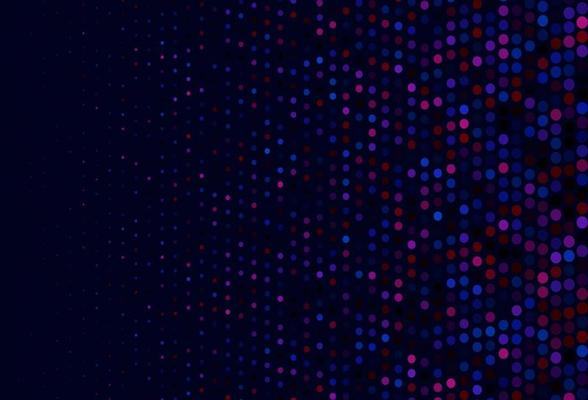 Dark Blue, Red vector pattern with spheres.