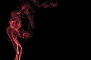 Swirling abstract red smoke photo