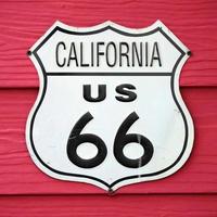 California US 66 route sign photo