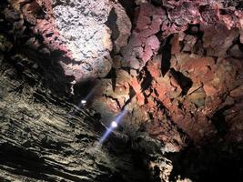 A view of the Lava Caves in Iceland photo