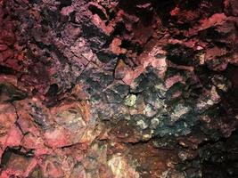 A view of the Lava Caves in Iceland photo