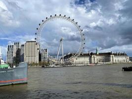 London in the UK in April 2023. A view of the London Eye photo