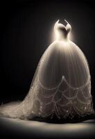 a super gorgeous and beautiful wedding dress. . photo