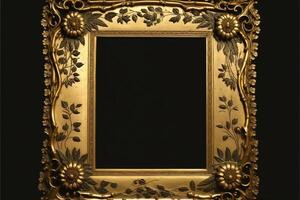 old masters floral frame. photo