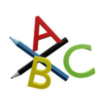 abc signe 3d icône png