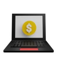 Finance software 3d icon png