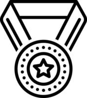 line icon for medal vector