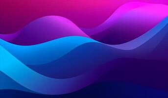 gradient purple, blue wavy dynamic abstract background. photo