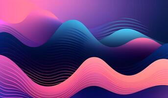 gradient purple, blue wavy dynamic abstract background. photo