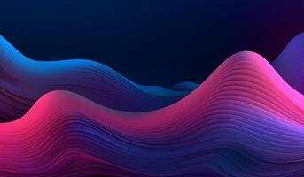 gradient purple, blue wavy dynamic abstract background. photo