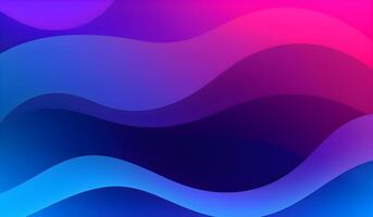 gradient purple, blue wavy dynamic abstract background. photo