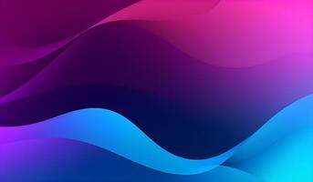 gradient purple, blue wavy dynamic abstract background. photo