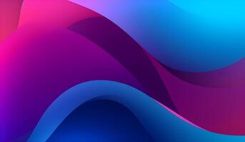 gradient purple, blue wavy dynamic abstract background. photo