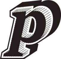 Black and white letters png