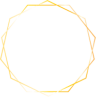 Gold circle border png