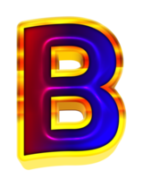 glänzend Alphabet Briefe png