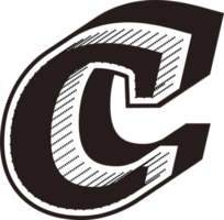 Black and white letters png