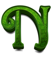 greeny alfabeto lettere png