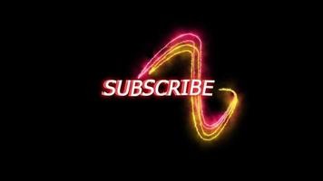 Subscribe animated text. Great for social media background or insert splash of color into your edit. video