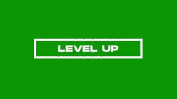 Level Up, Animation text distortion vfx, dynamic text message video