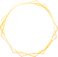 Gold circle border png