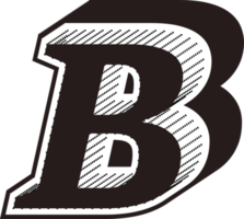 Black and white letters png