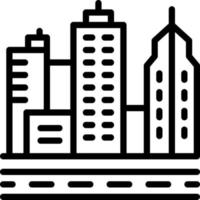 line icon for cities vector