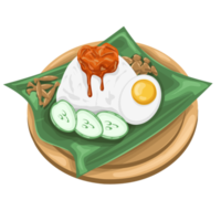 Nasi lemak illustration png