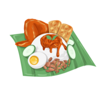 Nasi lemak illustration png