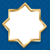 Golden Islamic border png