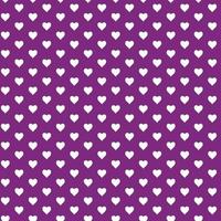 abstract white love pattern on purple background. vector