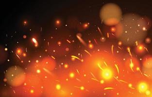 Sparks of Fire Flare Effect Background vector