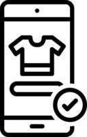 line icon for sell vector