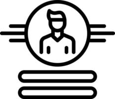 line icon for username vector