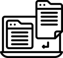 line icon for reference vector