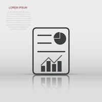 Checklist icon in flat style. Document check illustration pictogram. Diagram graph sign business concept. vector