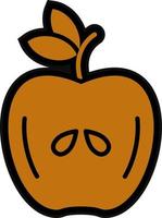 diseño de icono de vector de manzana